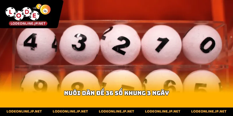 Nuôi Dàn Đề 36 Số Khung 3 Ngày